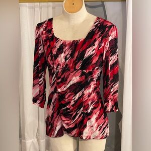Vibrant Abstract Print Top